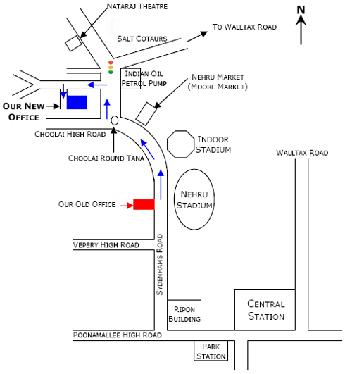 Location map for The Science House