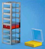 Tarsons Vertical Freezer Racks for Cryocube Box 100 Places