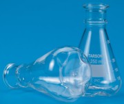 Conical Flask with Baffles PC Plastic Tarsons